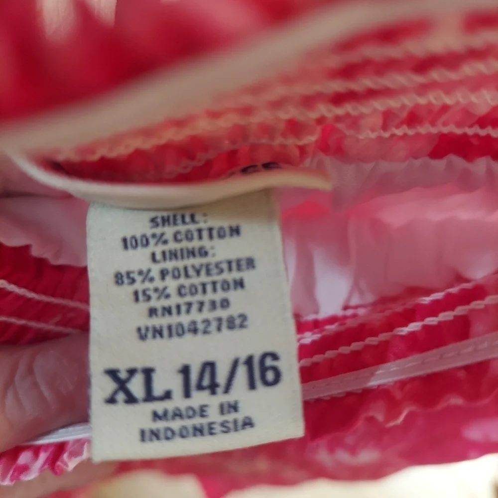 Cherokee Girls Size 14/16 Pink Tie Dye Maxi Skirt with White Lining